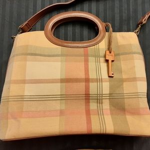 Fossil Plaid Handbag